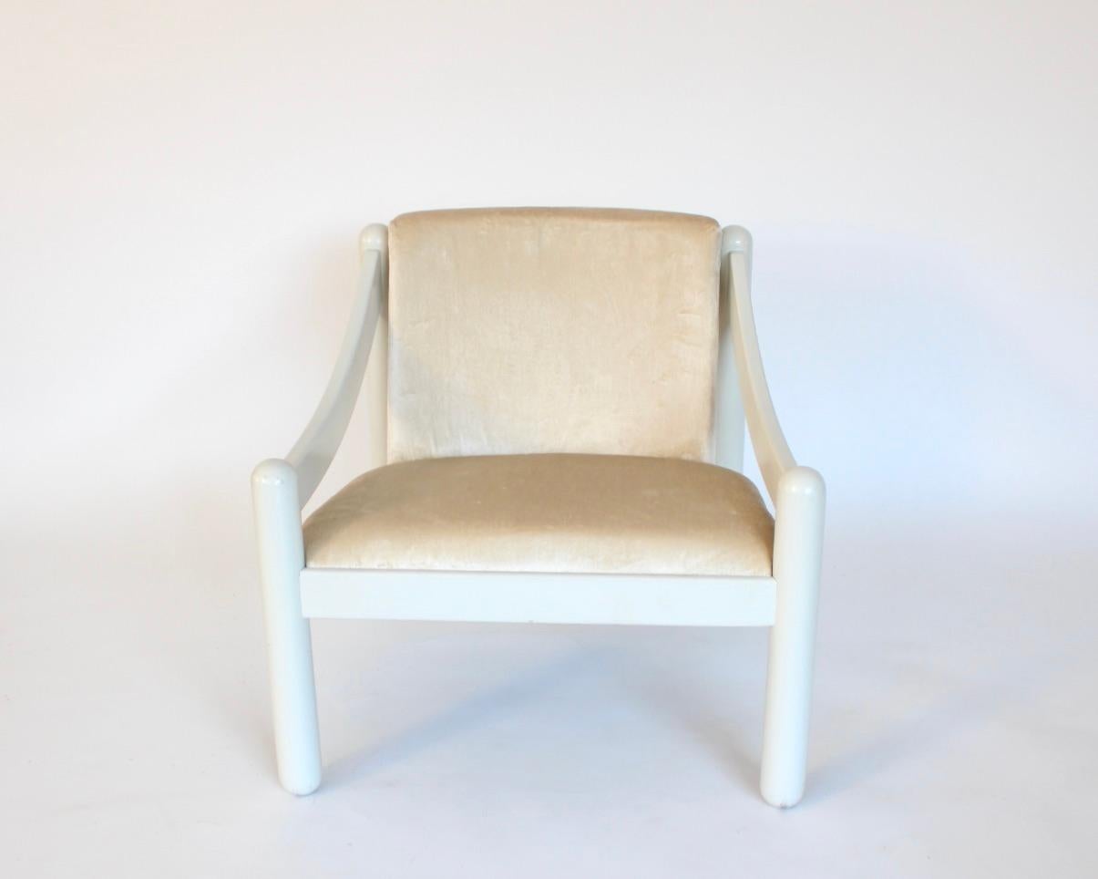 Vico Magistretti paire de chaises longues Carimate pour Cassina en vente 1