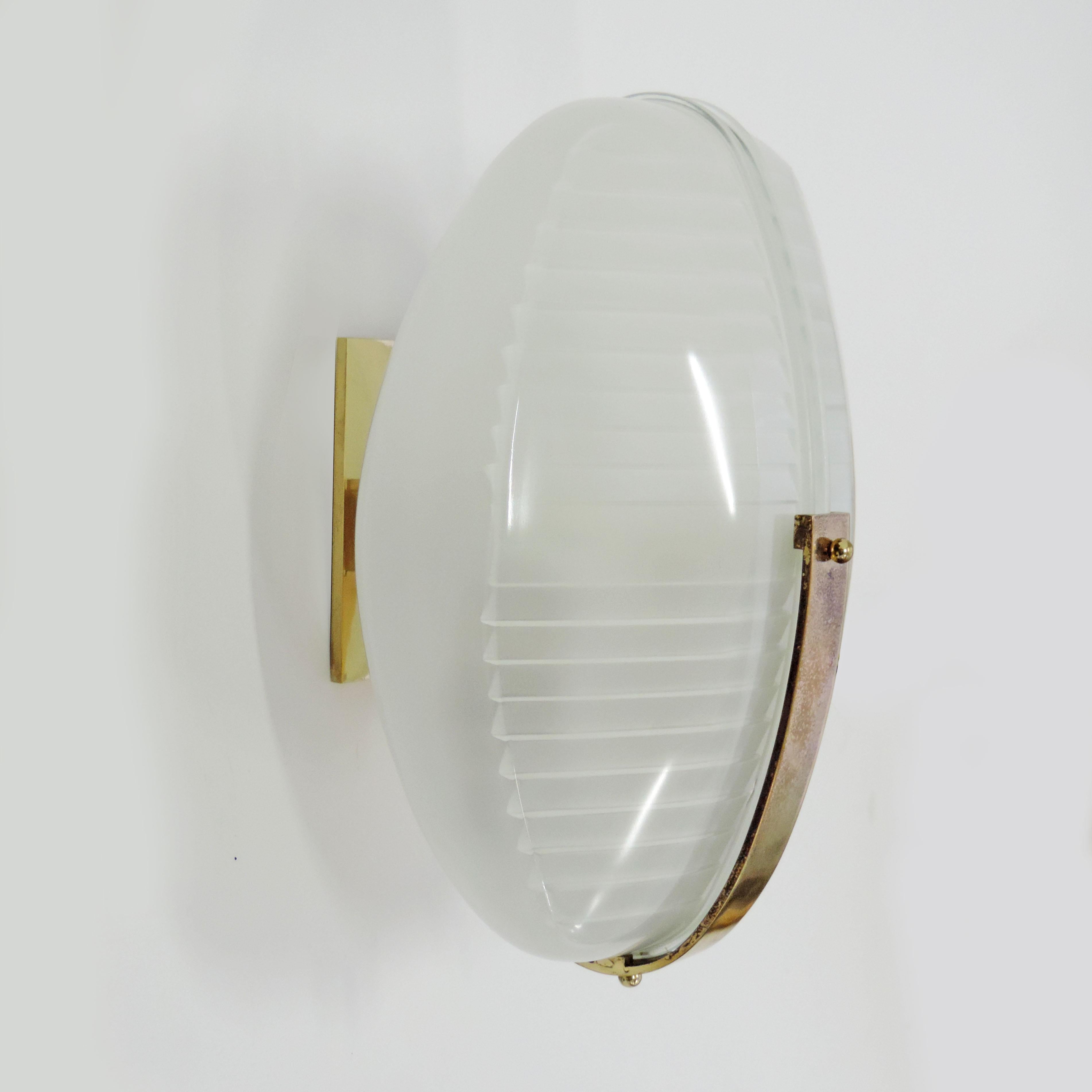 Mid-Century Modern Vico Magistretti pair of Lambda wall lights for Artemide, Italy 1961