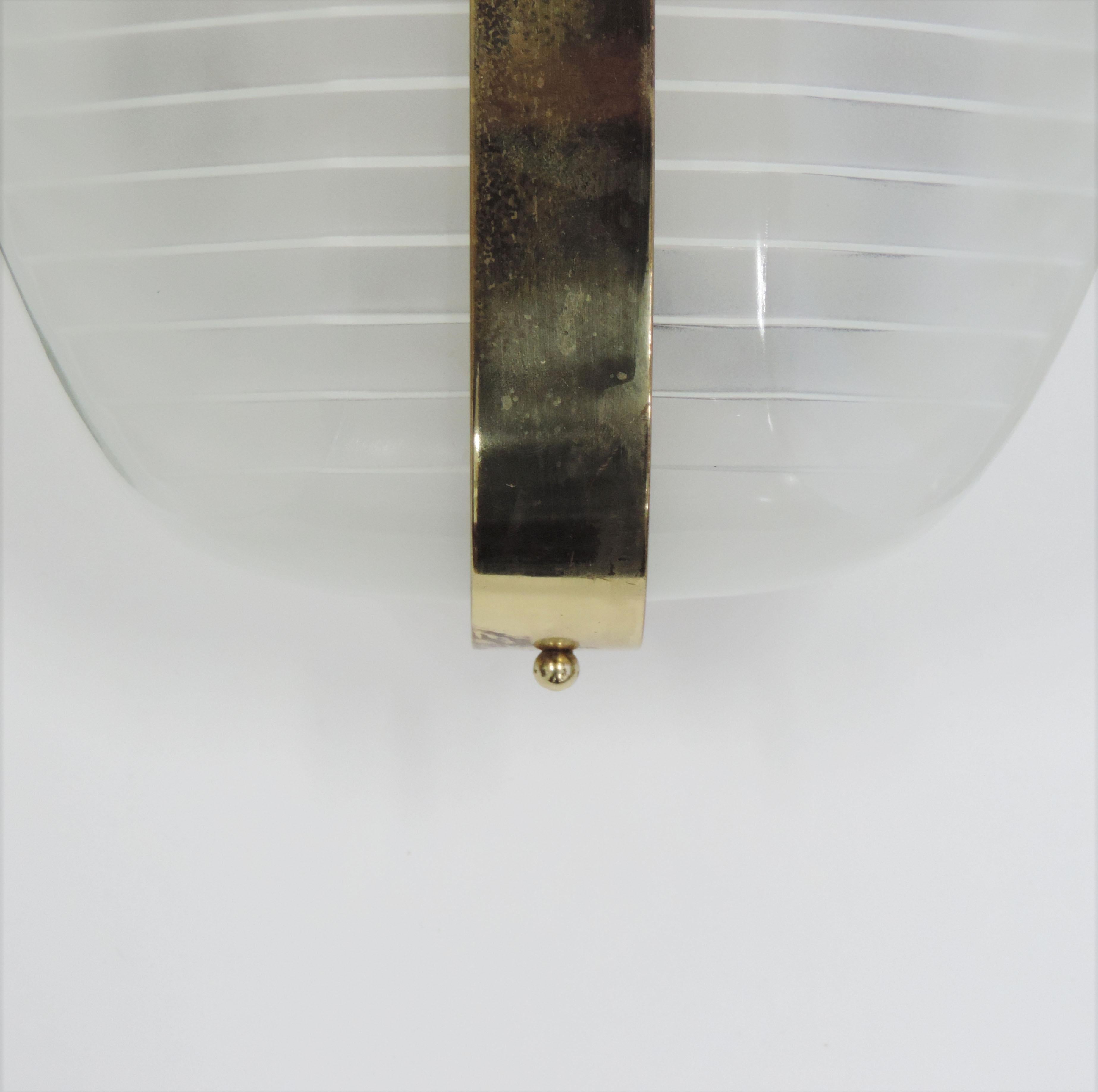 Italian Vico Magistretti pair of Lambda wall lights for Artemide, Italy 1961