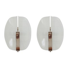 Vico Magistretti Pair of Lambda Wall Lights for Artemide, Italy, 1961