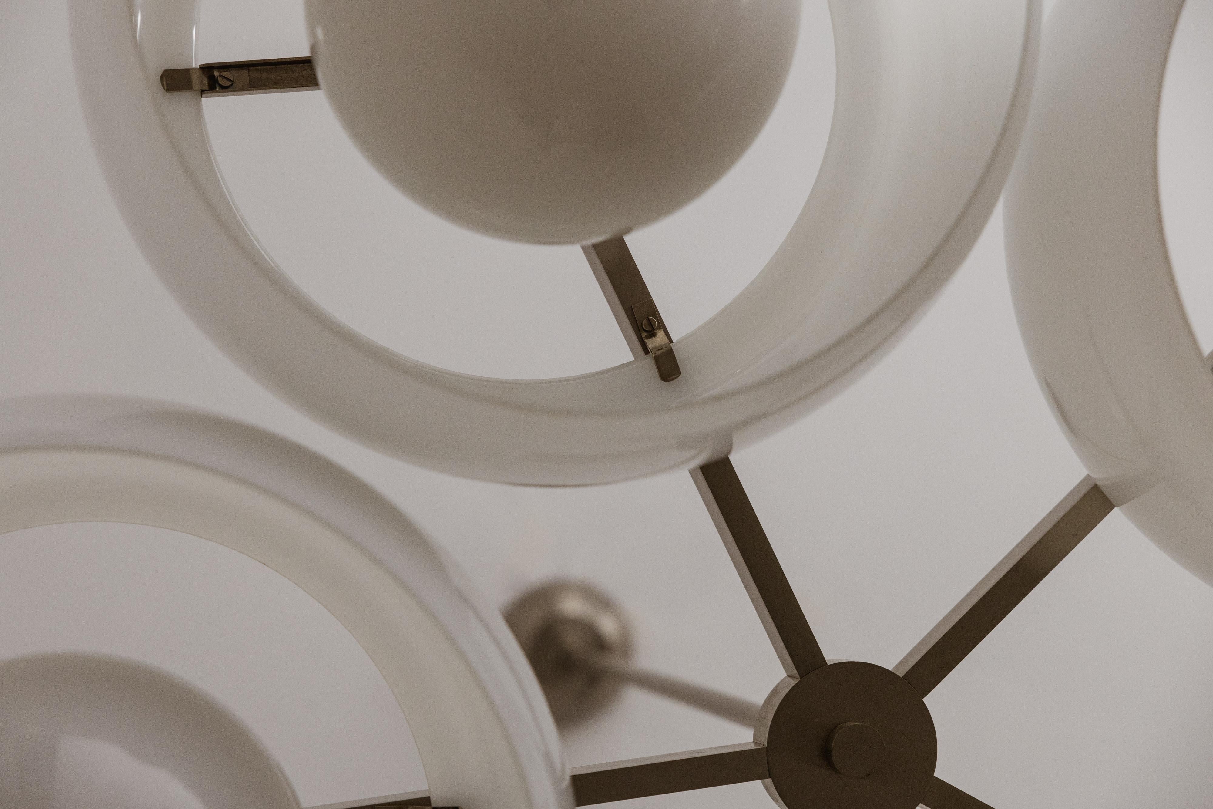 Vico Magistretti “Pentaclinio” Ceiling Lamps for Artemide, 1967, Set of 2 For Sale 1