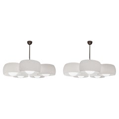 Vico Magistretti “Pentaclinio” Ceiling Lamps for Artemide, 1967, Set of 2