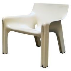 Vico Magistretti per Artemide Sedia "Vicario" Avorio, Italia 1960s