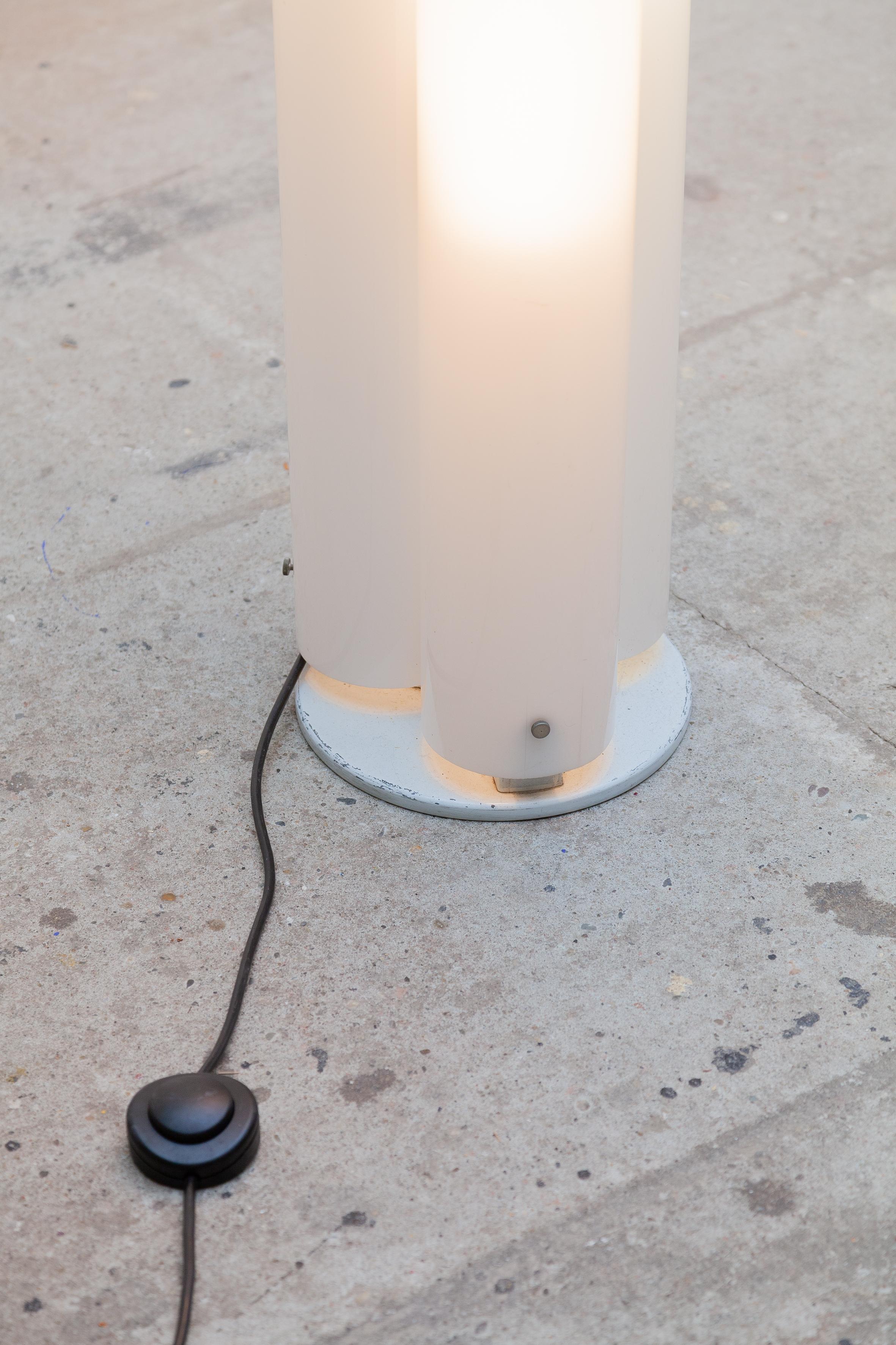 Italian Vico Magistretti Plexi-Glass Floorlamp Model 