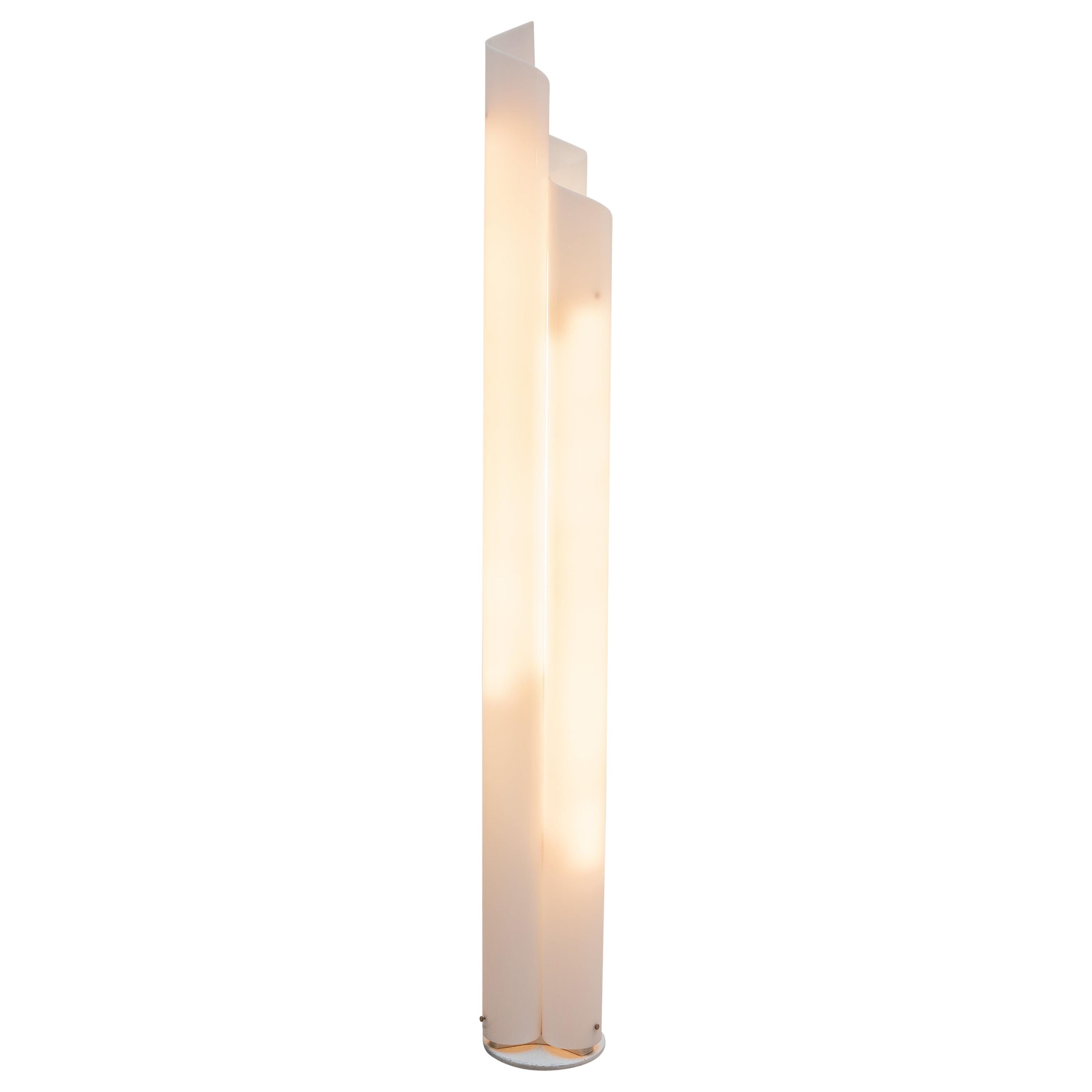 Vico Magistretti Plexi-Glass Floorlamp Model "Chimera" for Artemide, 1960s