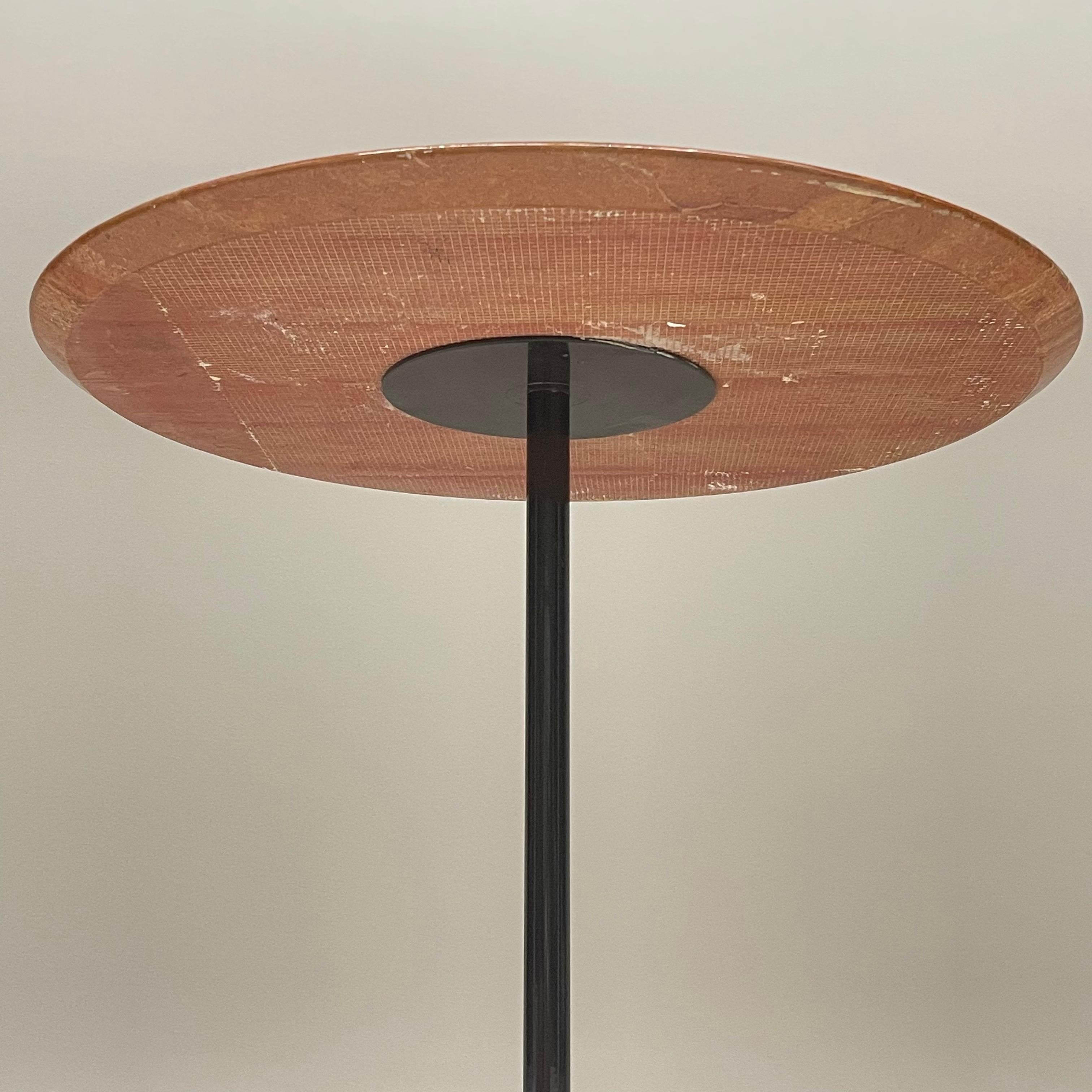 Vico Magistretti Post-Modern Rosso Travertino Side or End Table by Cattelan 1