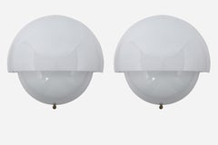 Vico Magistretti Sconce "Grande Mania" in Glass, circa 1960s Large