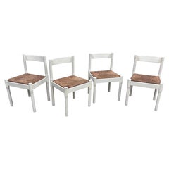 Vico Magistretti set of 4 Carimate Dining Chairs