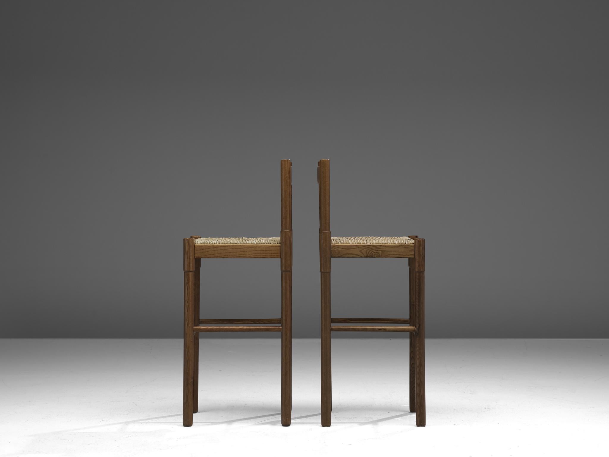 Vico Magistretti Set of Five Barstool in Oak 1