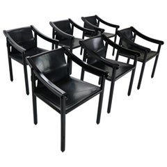 Vico Magistretti Set of Six "905" First Edition Dinning Room Chairs for Cassina