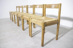 Chaises de salle à manger Carimate de Vico Magistretti produites par Mario Luigi Comi dans les années 1960