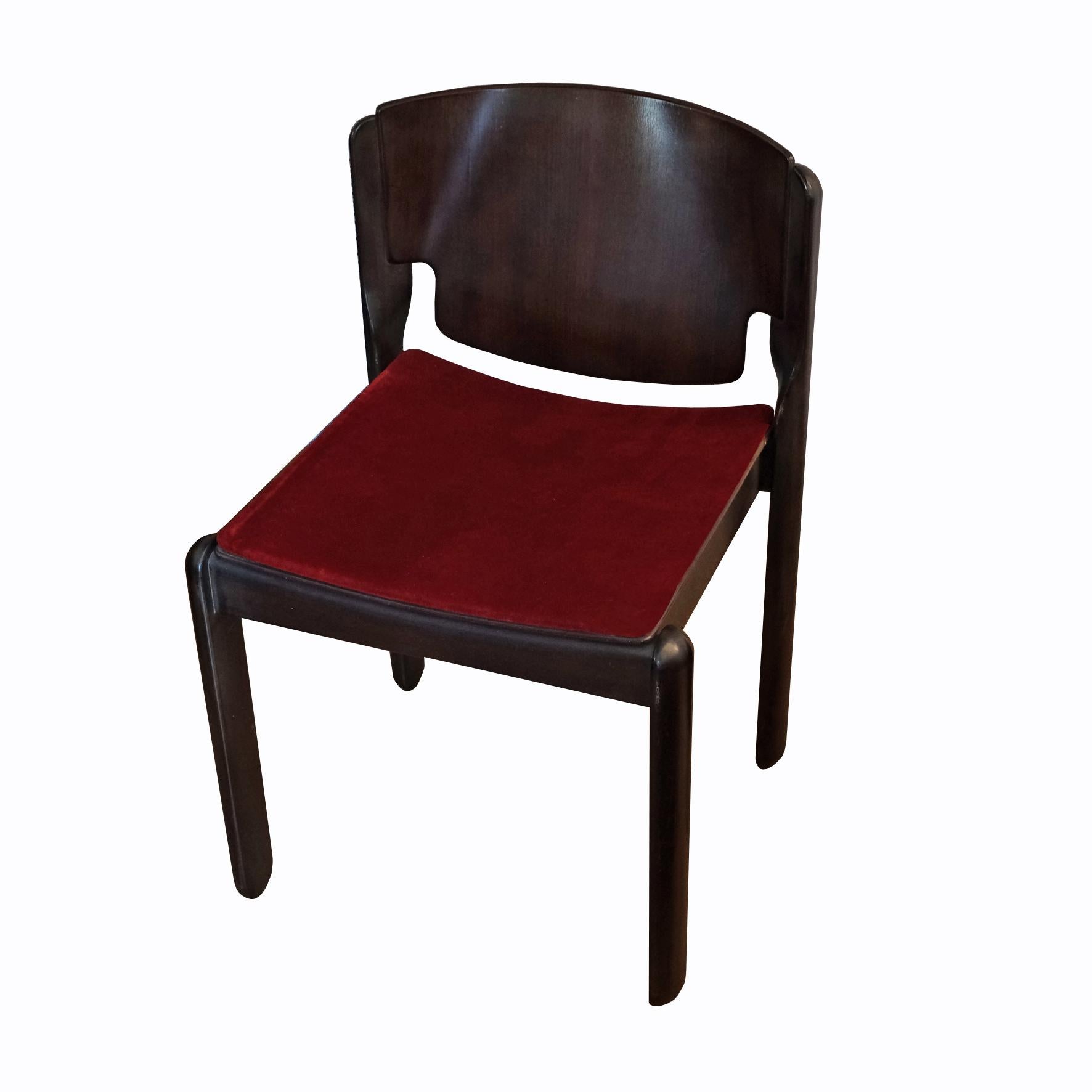 Vico Magistretti, Six Chairs, Model 122, Cassina, 1960s 1