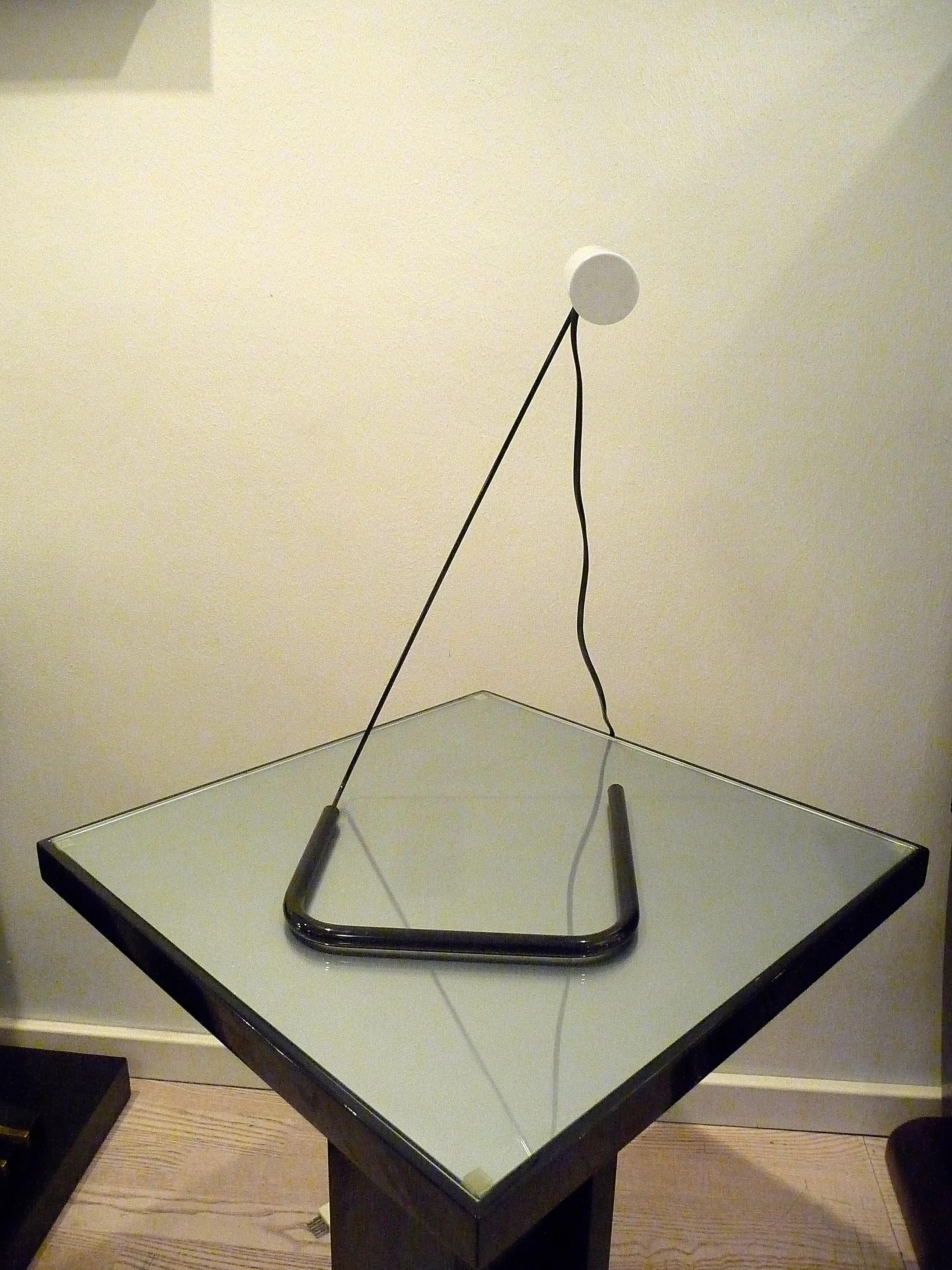 Mid-Century Modern Vico Magistretti Slalom Iconic Desk Lamp, O-Luce, Italy, 1981 For Sale