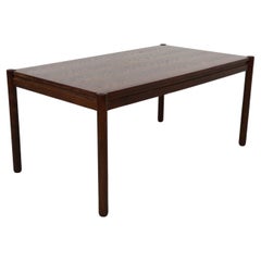 Vico Magistretti Style Dark Oak Dining Table with Rounded Legs