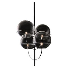 Vico Magistretti Suspension Lamp 'Lyndon' Chromium-Plated by Oluce
