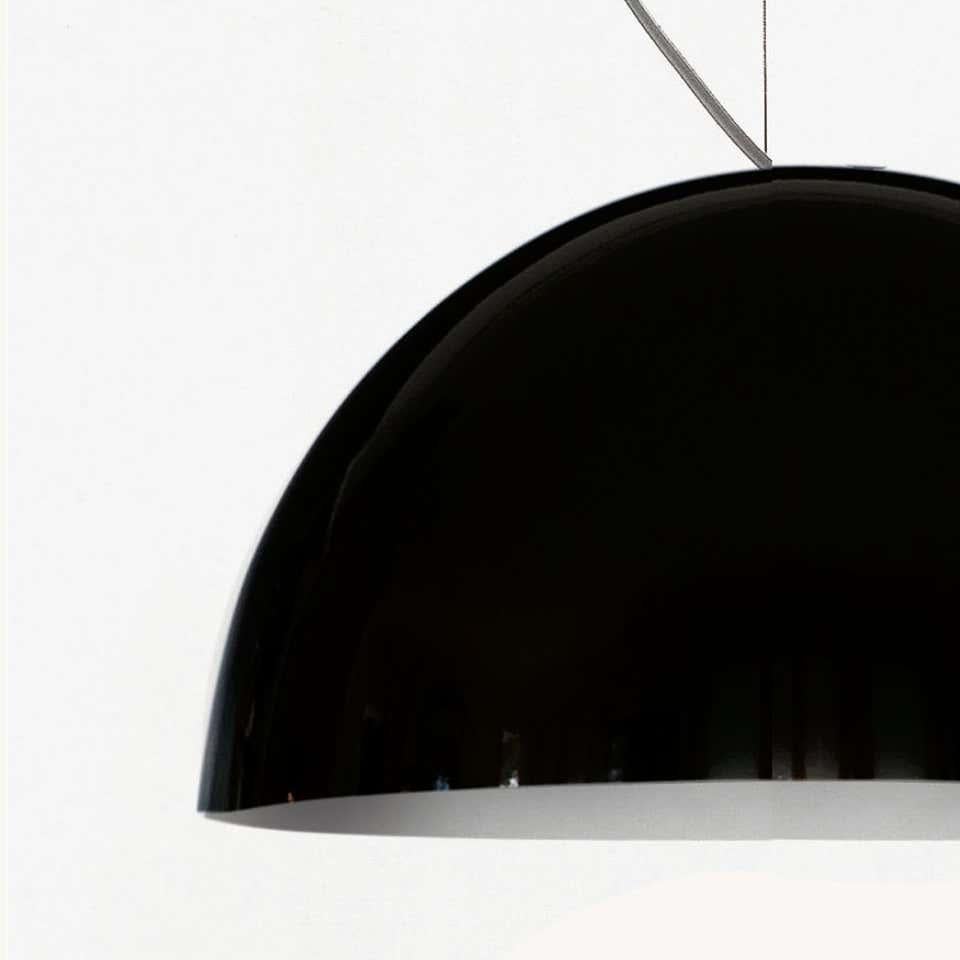 Vico Magistretti Suspension Lamp 'Sonora' 490 Black by Oluce 1