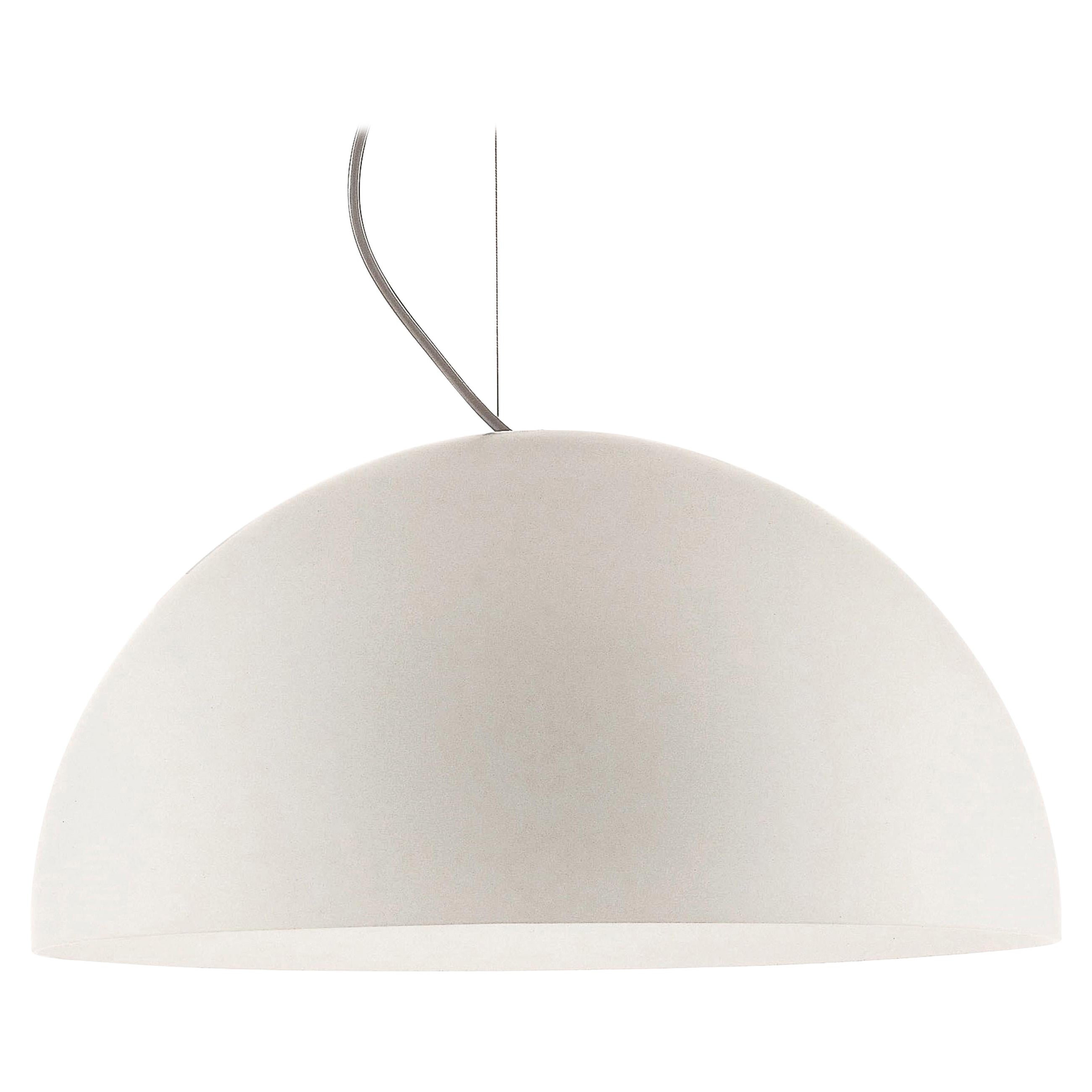 Vico Magistretti Suspension Lamp 'Sonora' 493 Opaline by Oluce