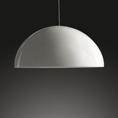 Vico Magistretti Suspension Lamp 'Sonora' 493 Painted White by Oluce