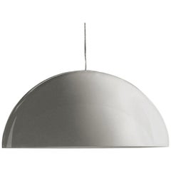 Vico Magistretti Suspension Lamp 'Sonora' 493 Painted White by Oluce