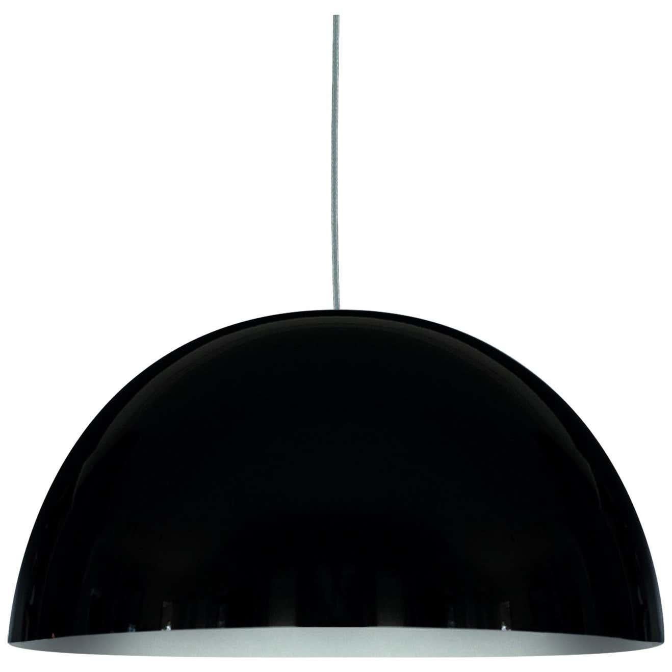 Vico Magistretti Suspension Lamps 'Sonora' Large Black by Oluce In New Condition For Sale In Barcelona, Barcelona