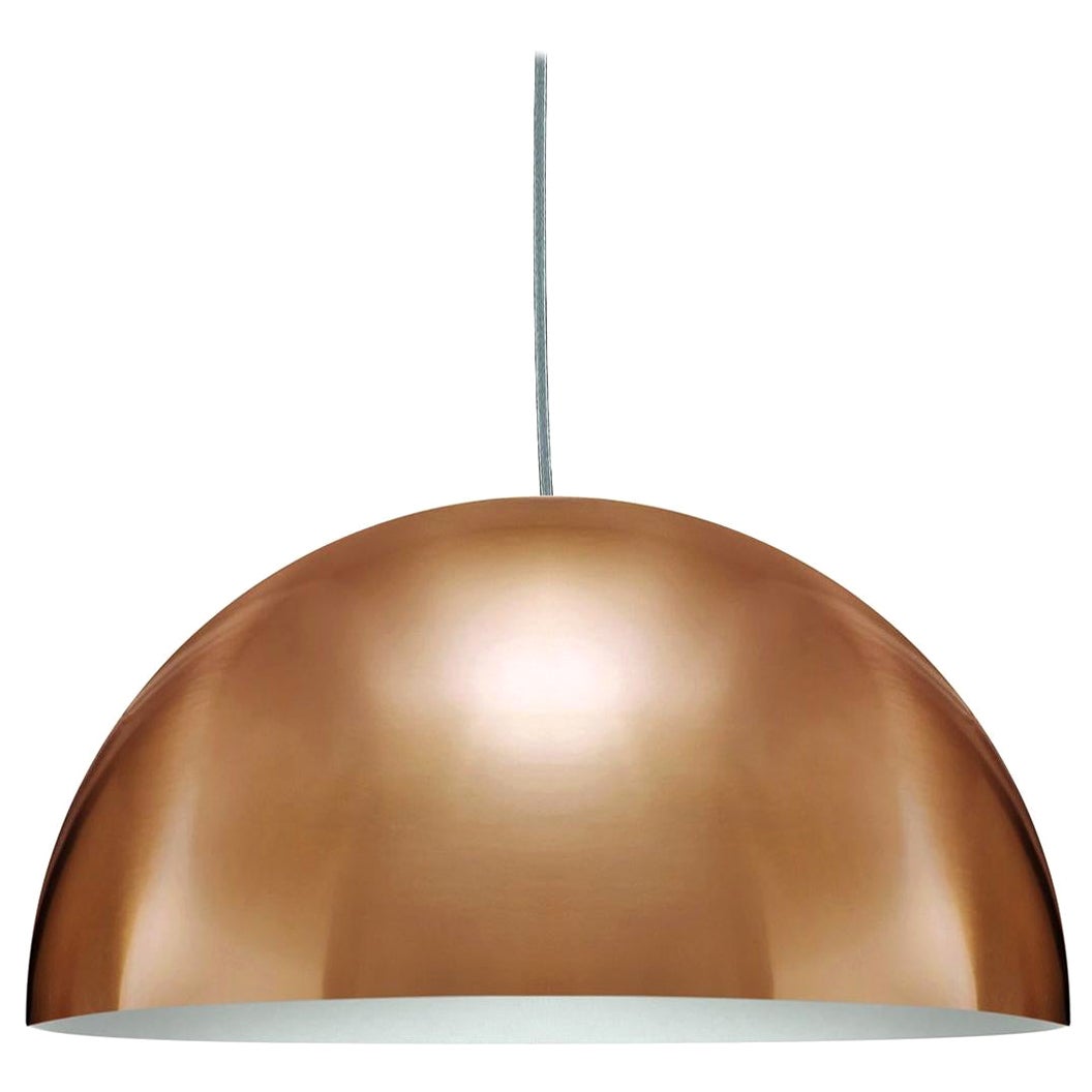 Vico Magistretti Suspension Lamps 'Sonora' Large Gold by Oluce