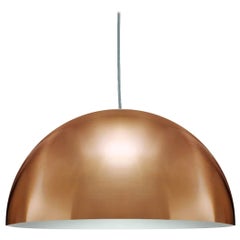 Vico Magistretti Suspension Lamps 'Sonora' Large Gold by Oluce