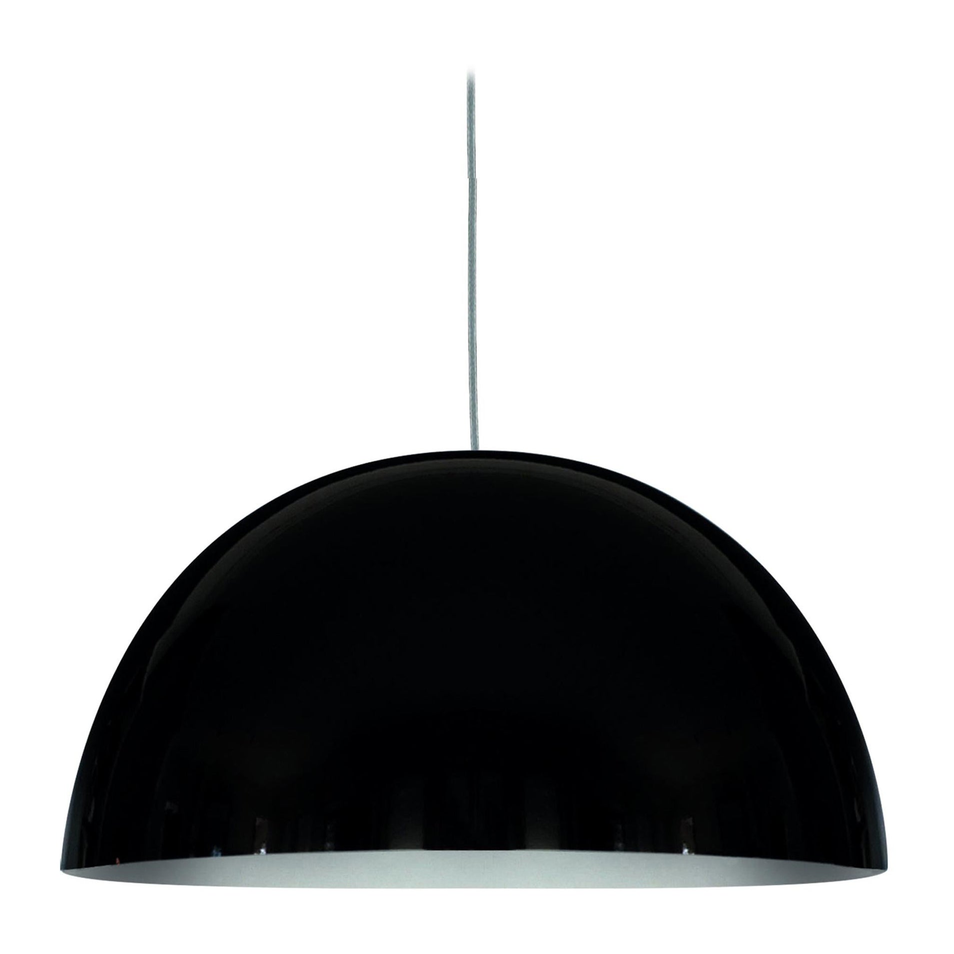 Vico Magistretti Suspension Lamps 'Sonora' Medium Black by Oluce For Sale