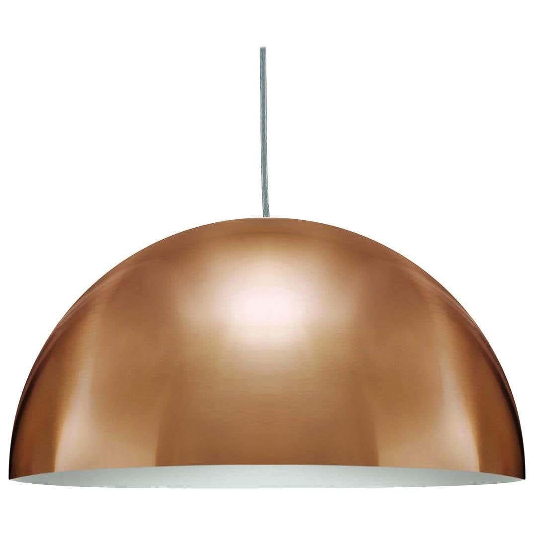 Vico Magistretti Suspension Lamps 'Sonora' Medium Gold by Oluce In New Condition For Sale In Barcelona, Barcelona