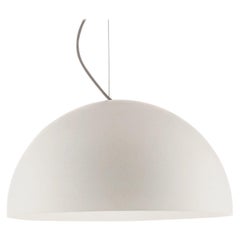 Vico Magistretti Suspension Lamps 'Sonora' Medium White Opaline Glass by Oluce