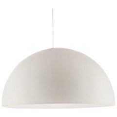 Vico Magistretti Suspension Lamps 'Sonora' Medium White Opaline Glass by Oluce