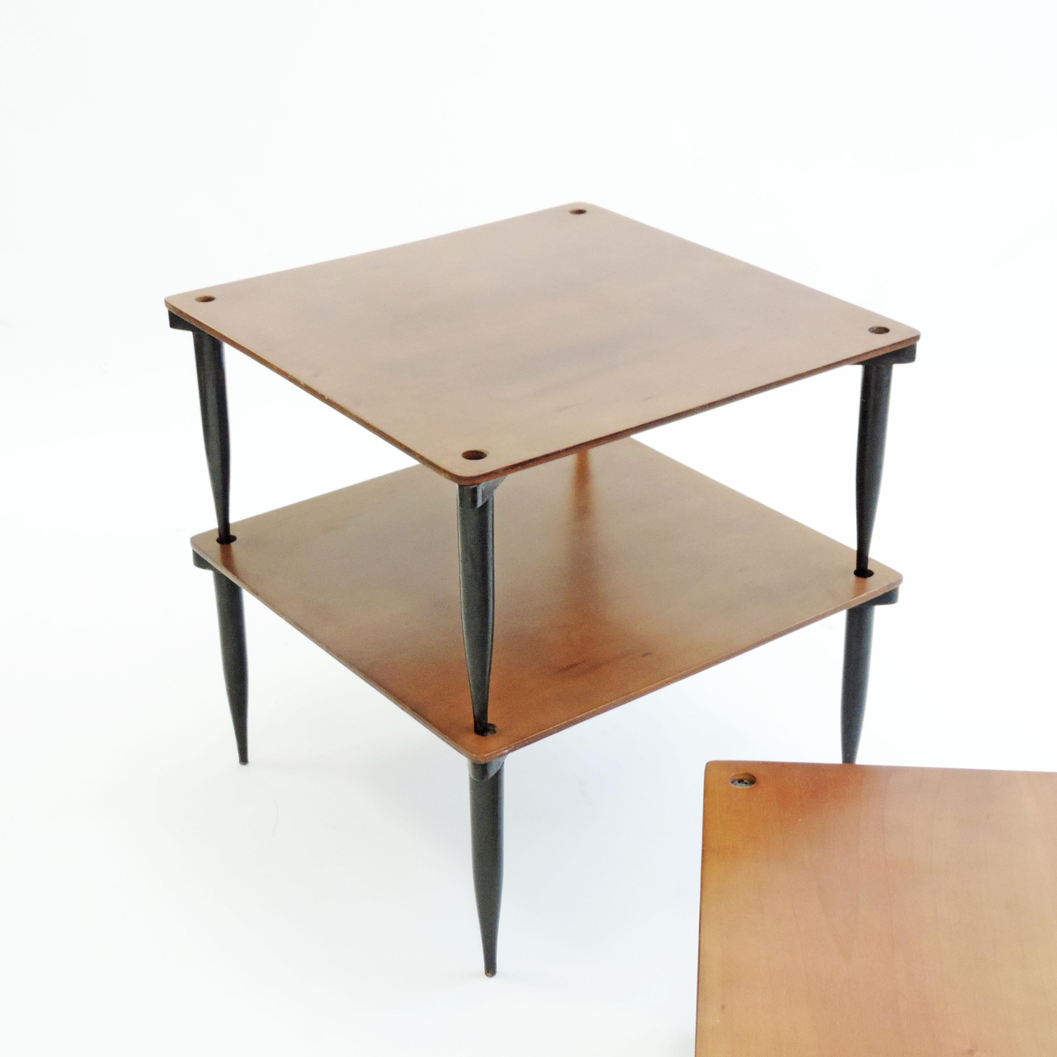 Mid-Century Modern Vico Magistretti 'T8' Stackable Tables for Azucena, Italy, 1954 For Sale