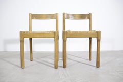 Vico Magistretti 'Carimate' dining chairs produced by Mario Luigi Comi 1960s