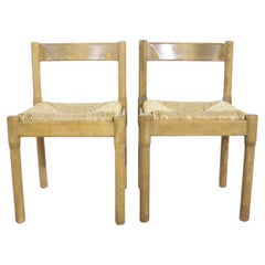 Used Vico Magistretti 'Carimate' dining chairs produced by Mario Luigi Comi 1960s