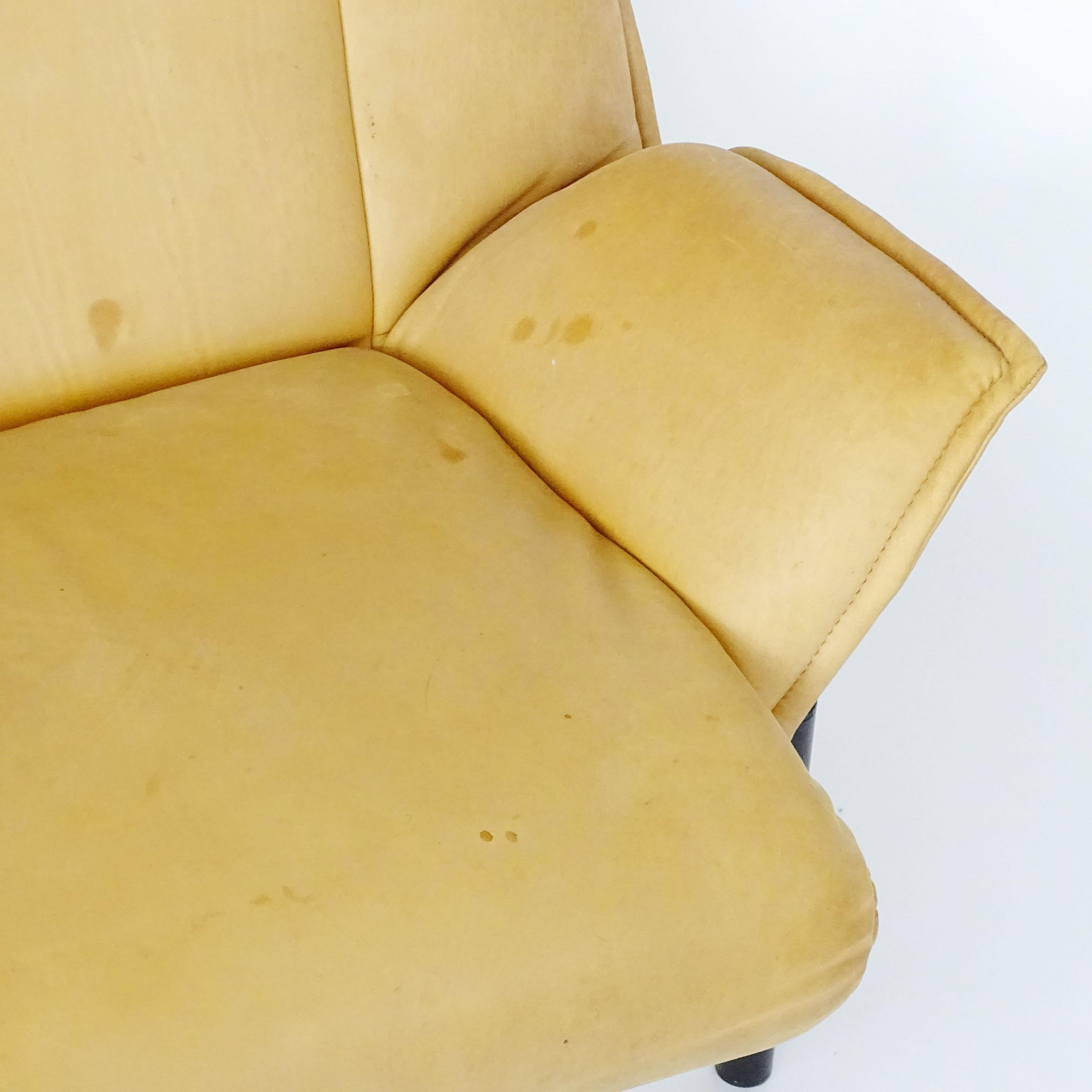 Italian Vico Magistretti Veranda Lounge Chair for Cassina, Italy, 1980s For Sale