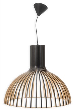Victo 4250 by Secto Design Contemporary Scandinavian Hanging Wood Light Fixture