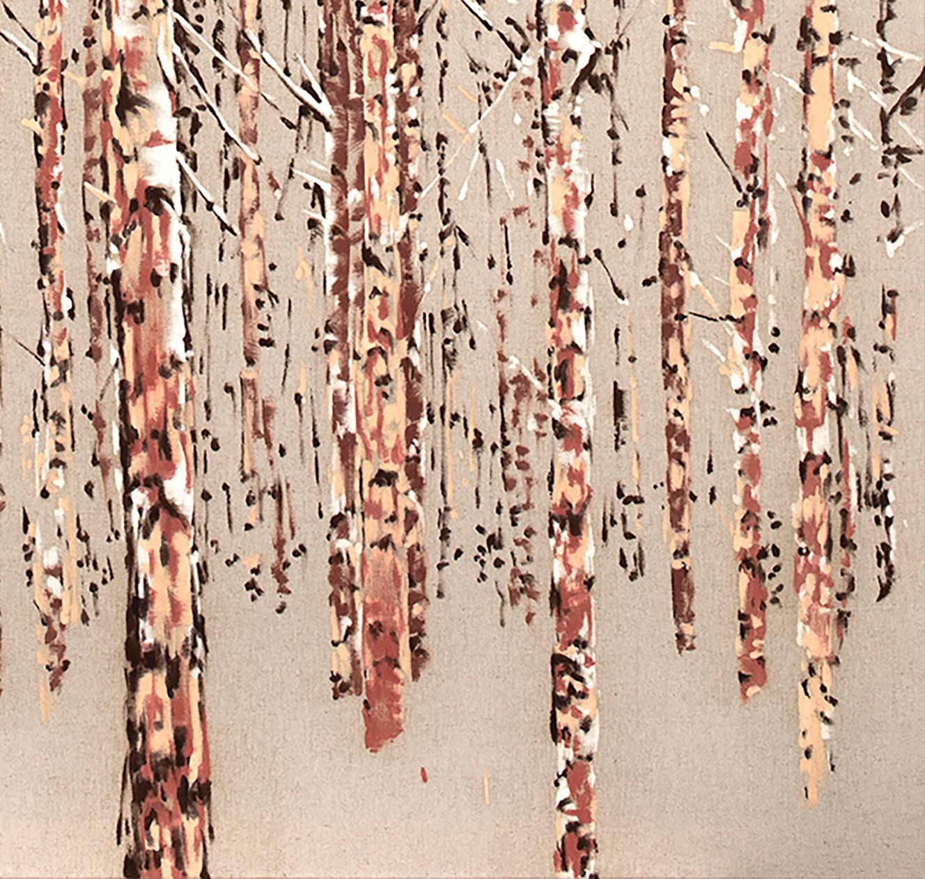 El canto de las estaciones III - Painting de Victoire Cathalan
