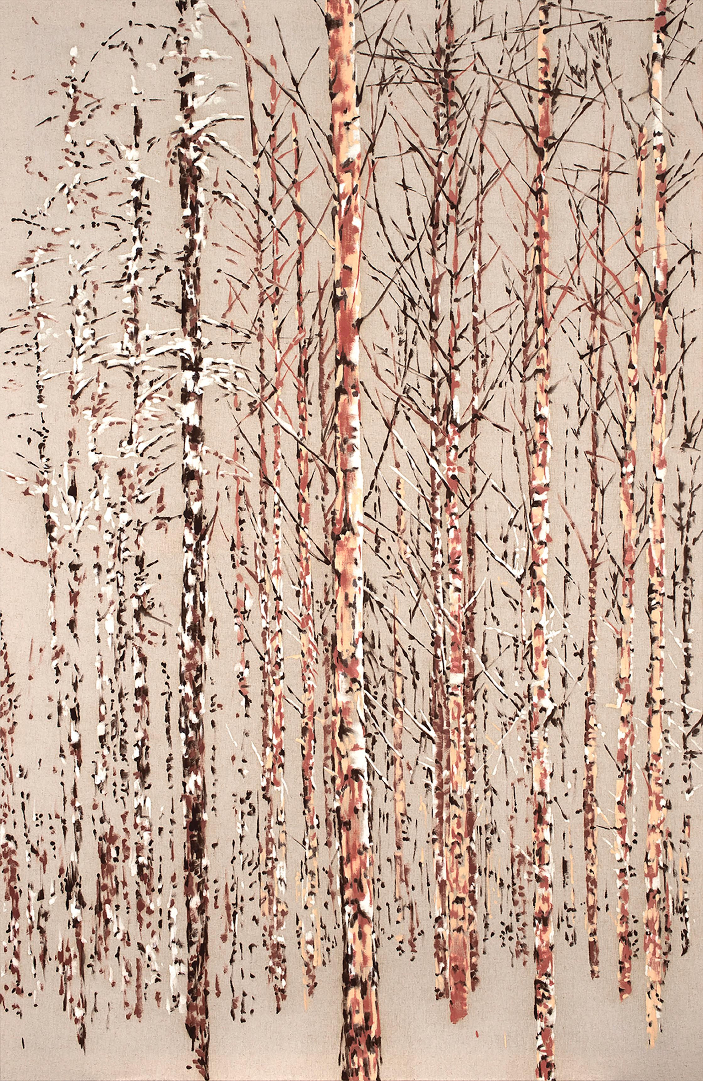 Landscape Painting de Victoire Cathalan - El canto de las estaciones III