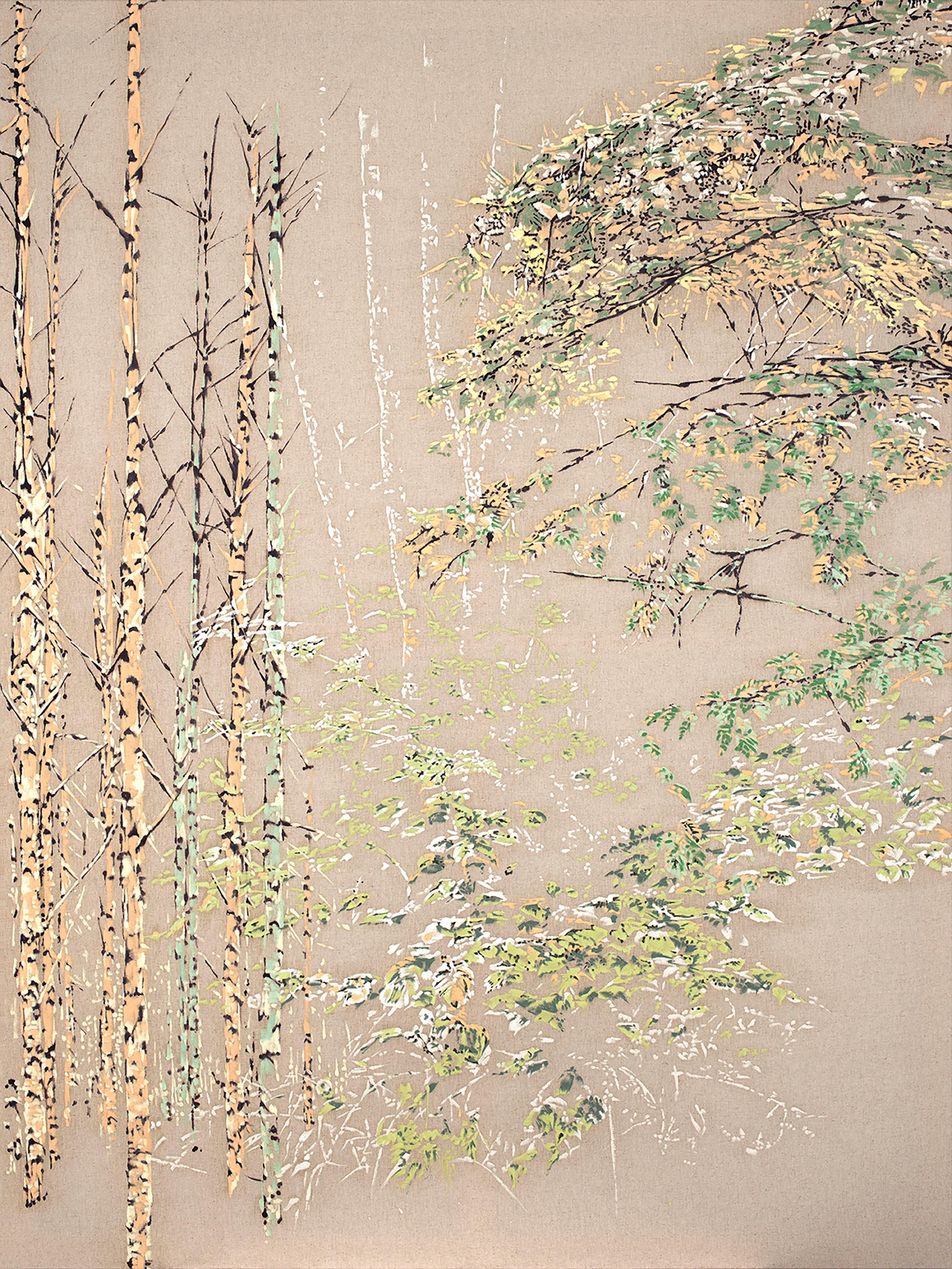 Figurative Painting Victoire Cathalan - Le Chant des Saisons V.I.I.