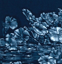 Lotus Line II, Contemporary Oil Painting on Cotton Canvas, 2010+