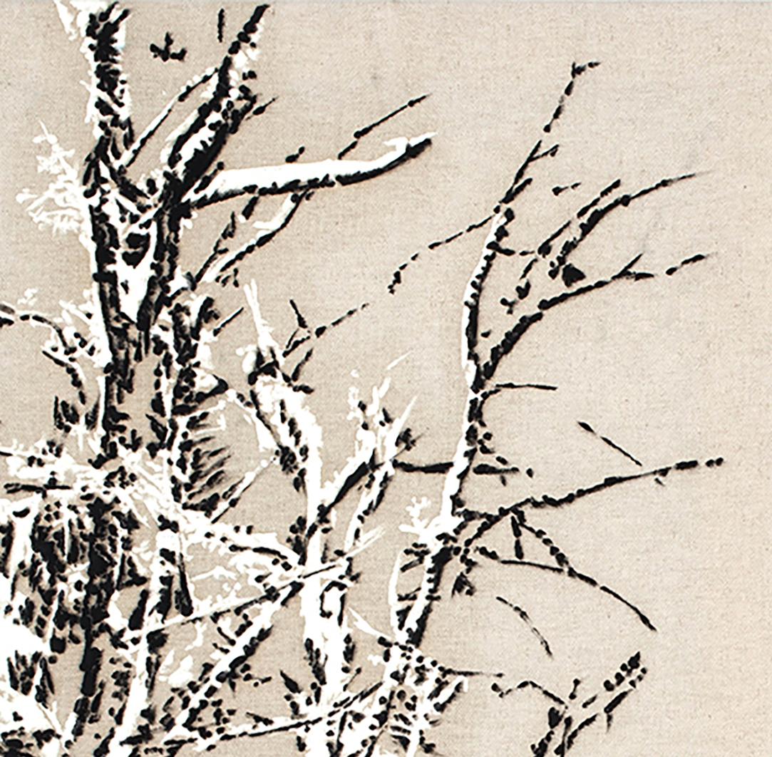 Immagina il silenzio - Painting di Victoire Cathalan