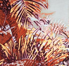 Sunset Oil Painting on Cotton Canvas, Contemporary Landscape, 2010+