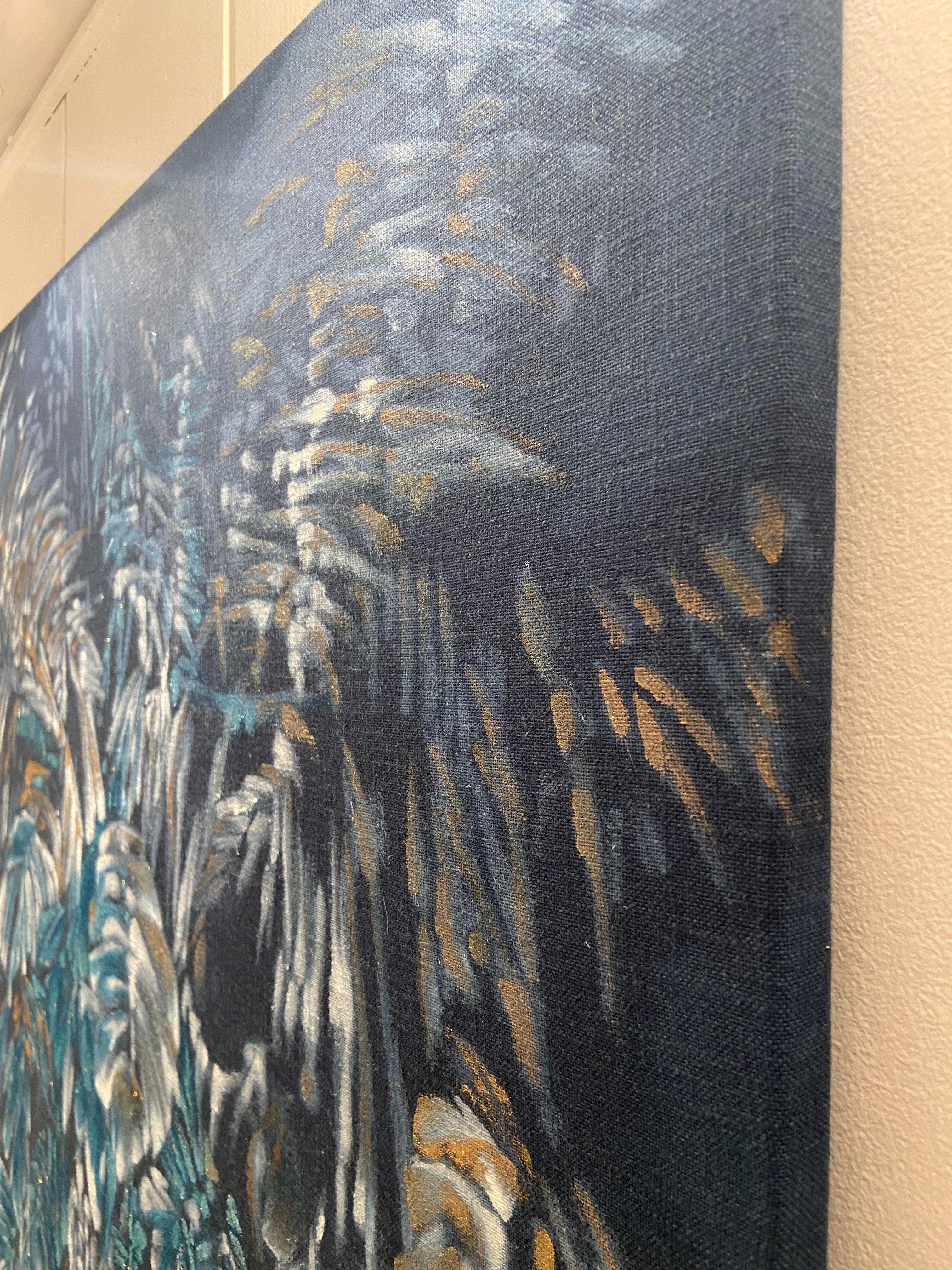 Toile Victoire Cathalan - Rio Casa II. 2020. Huile sur toile en vente