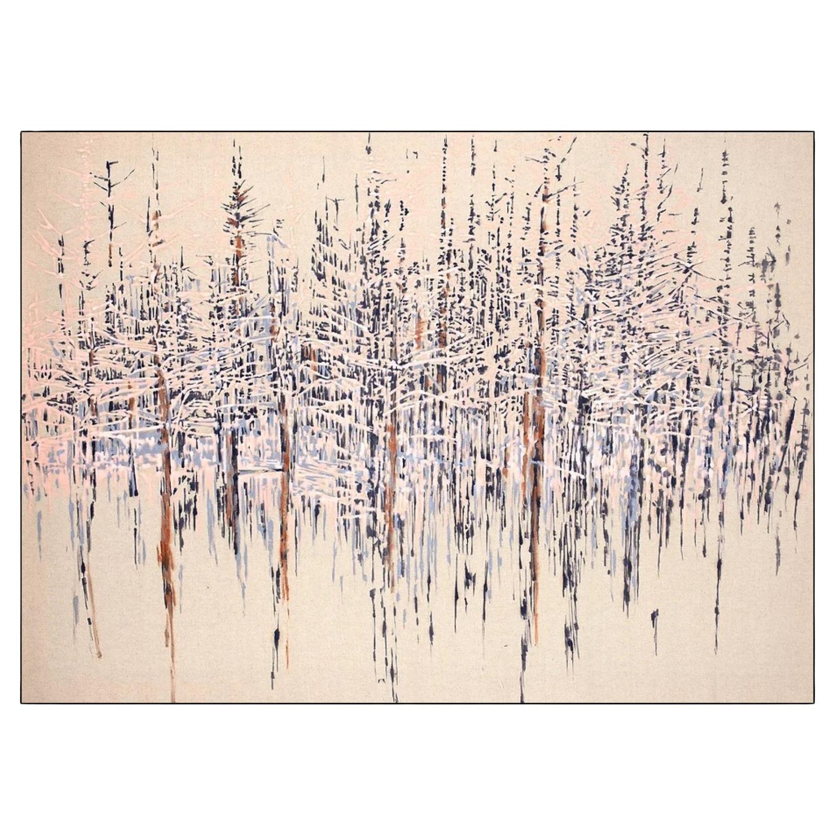 Victoire Cathalan : "Taïga" - Huile sur toile 2021