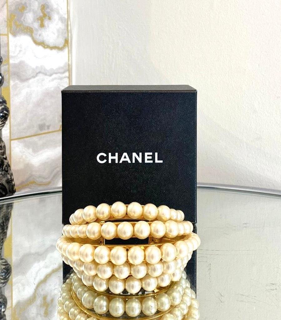 Victoire de Castellane - Chanel Multi Tier Pearl Cuff 1