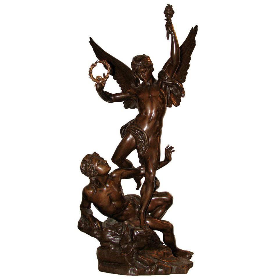 "Victoire Triomphante" an Important Bronze Sculpture by Vital-Cornu