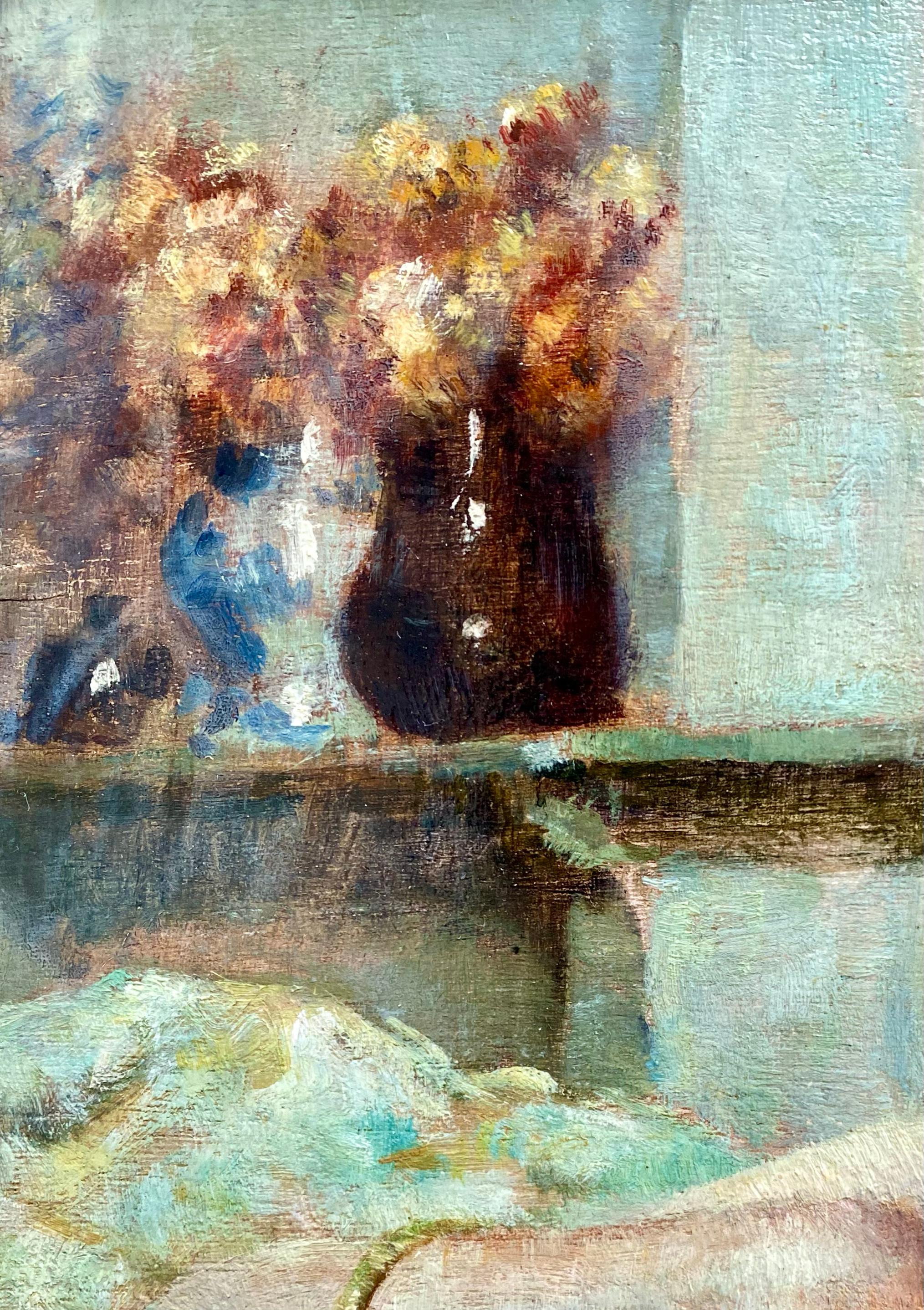 'Girl at the Mirror' by Victor Abeloos (1881 – 1965), signed and dated 1920 For Sale 6