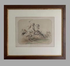 Victor Adam A Fabulous Set of Six Lithographs 1851 'Amazones'