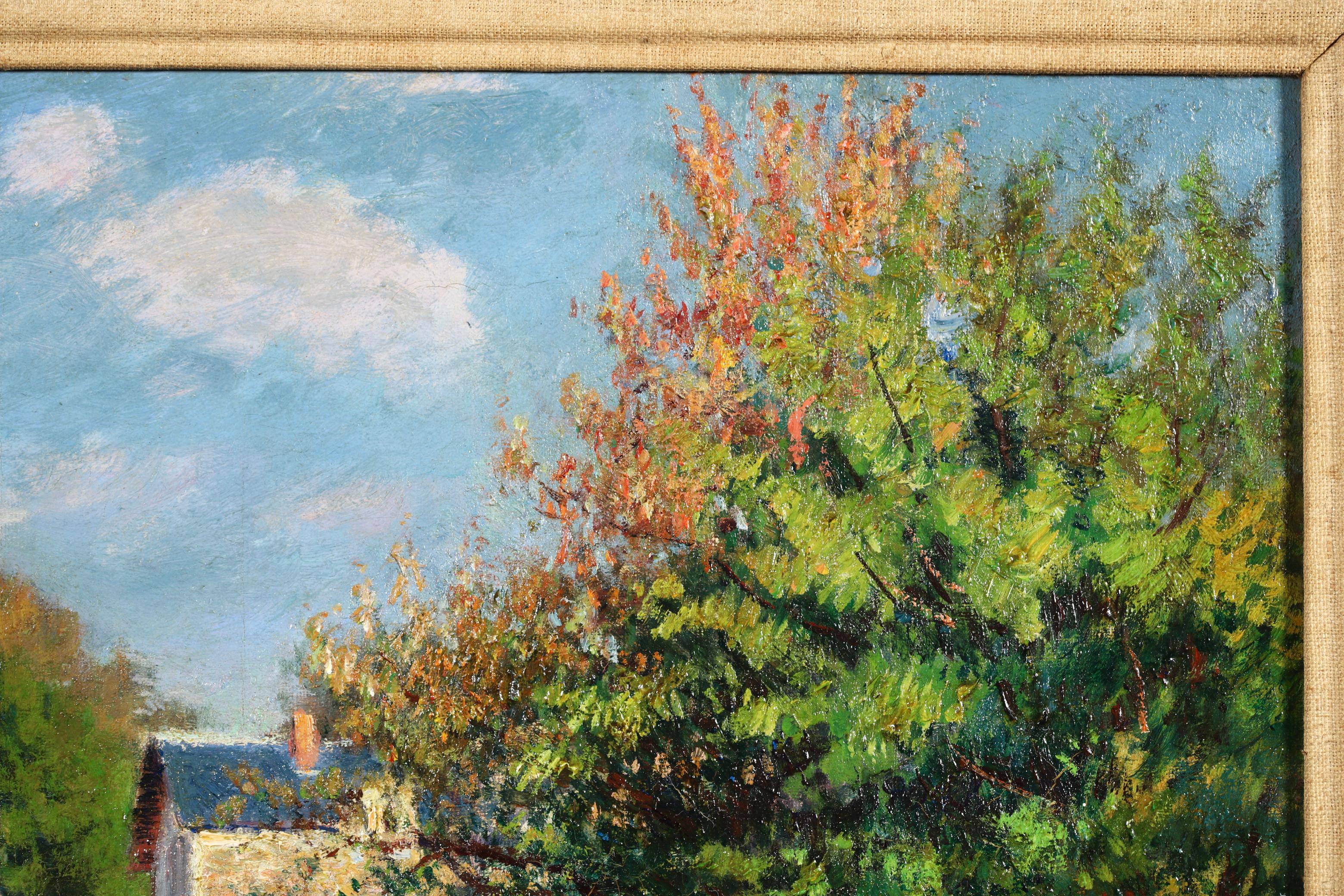 La Ferme - Impressionist Landscape Oil Painting by Victor Vignon 1