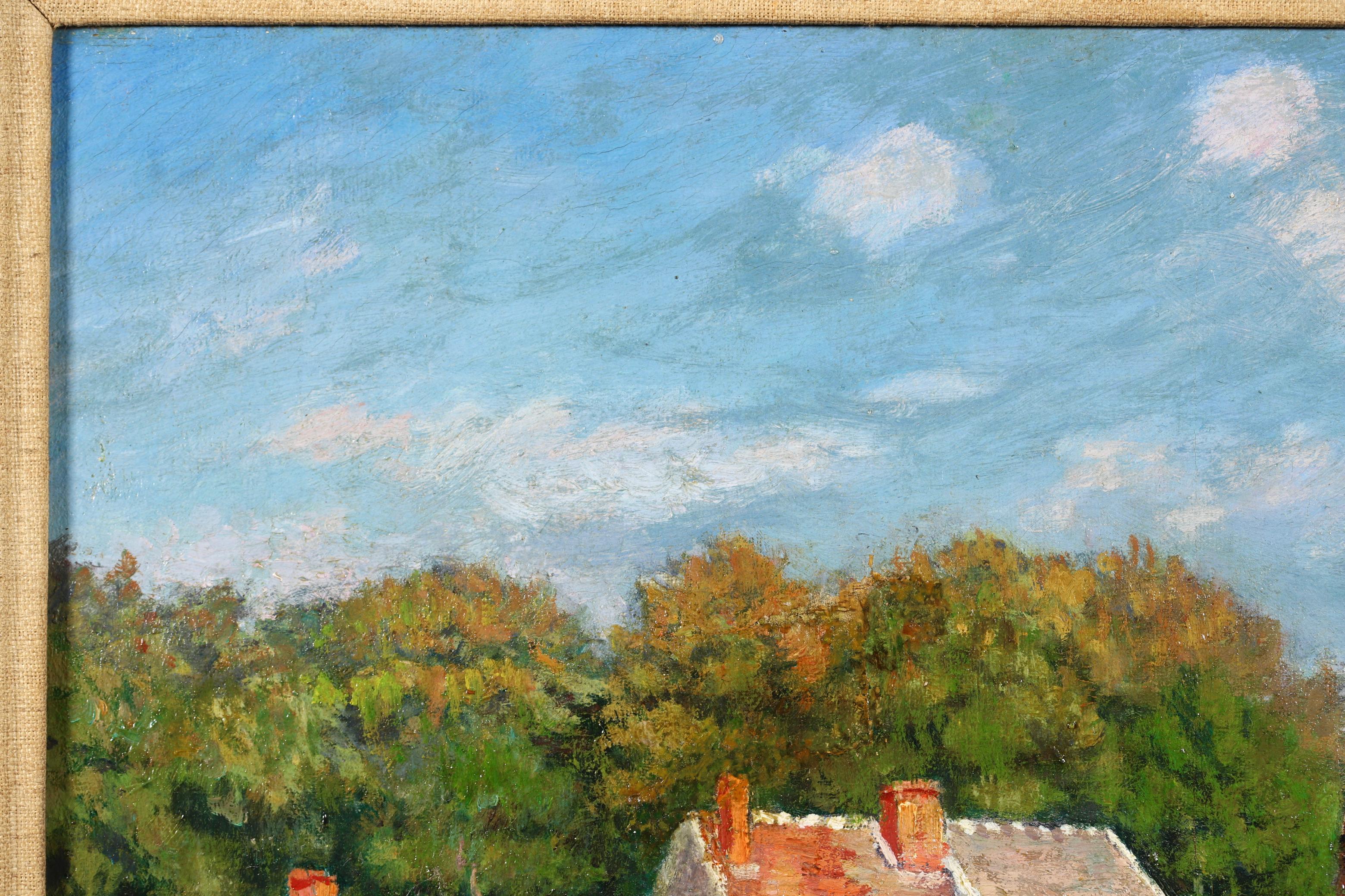 La Ferme - Impressionist Landscape Oil Painting by Victor Vignon 2