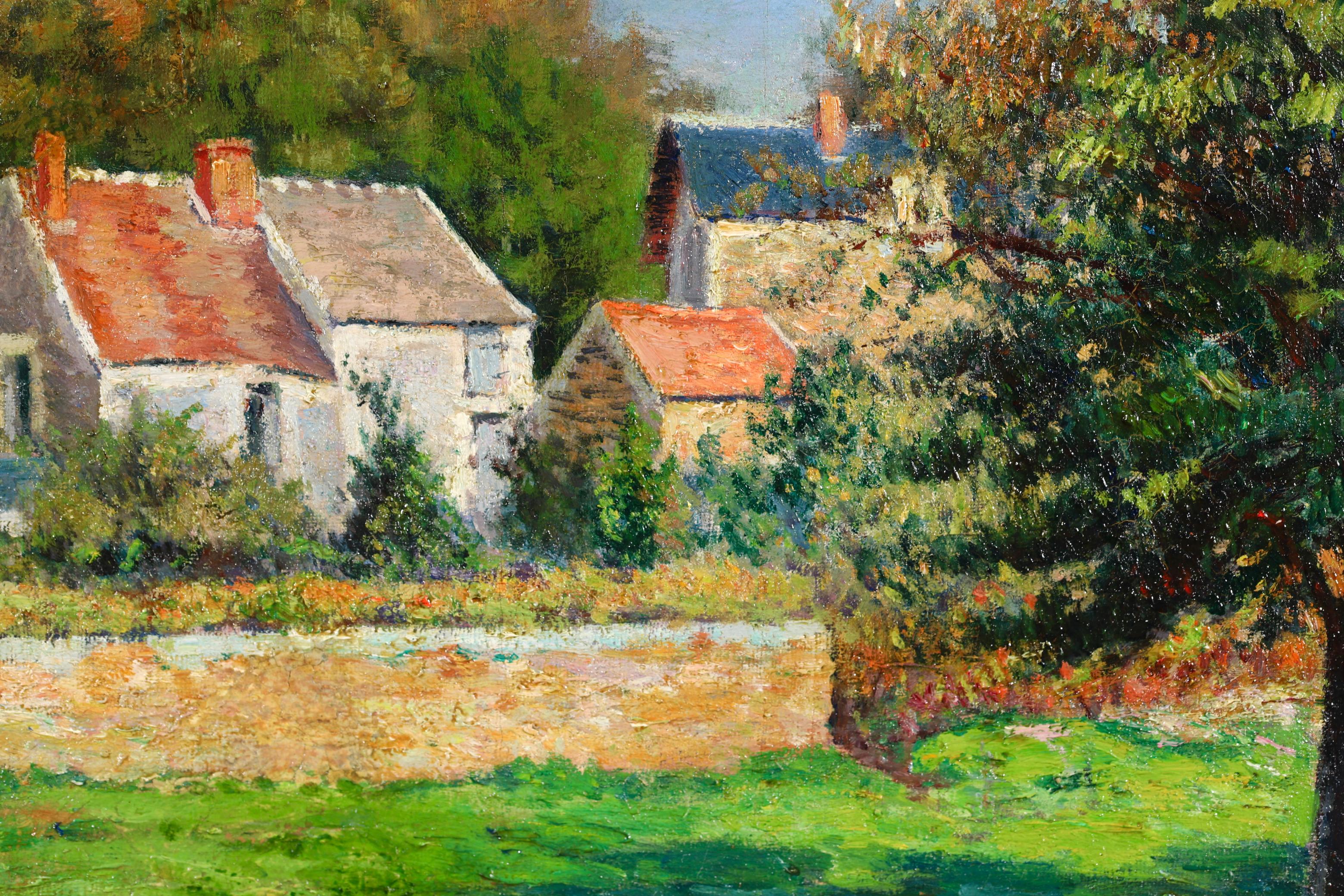 La Ferme - Impressionist Landscape Oil Painting by Victor Vignon 4